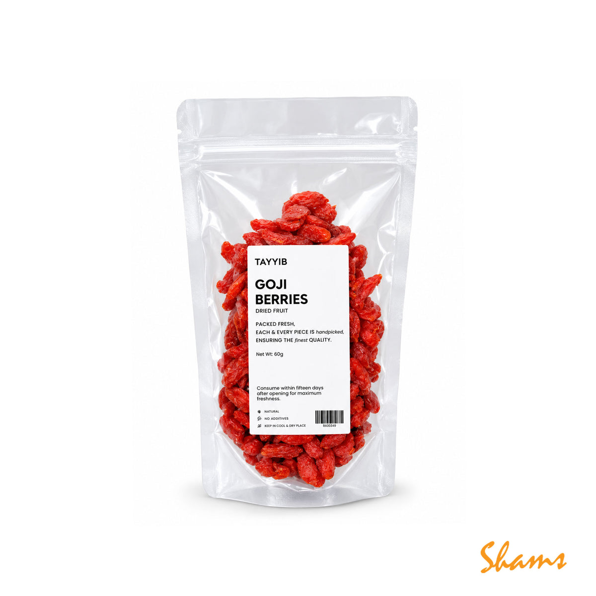 Tayyib Goji Berries Pouch 80g