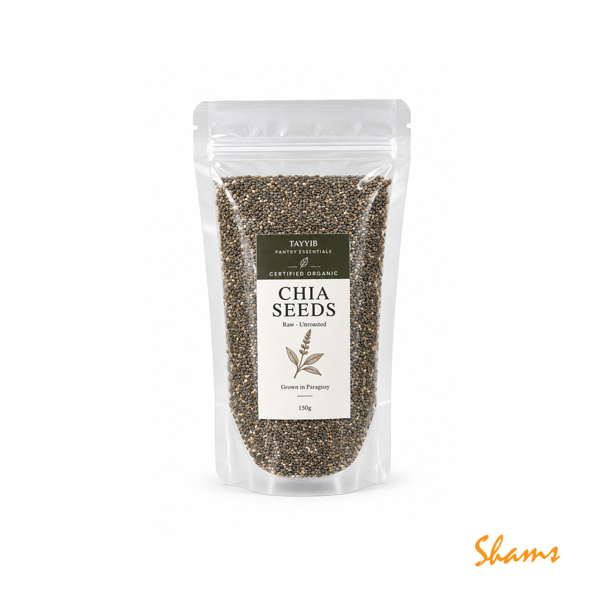Tayyib Certified Organic Chia Seeds 150g