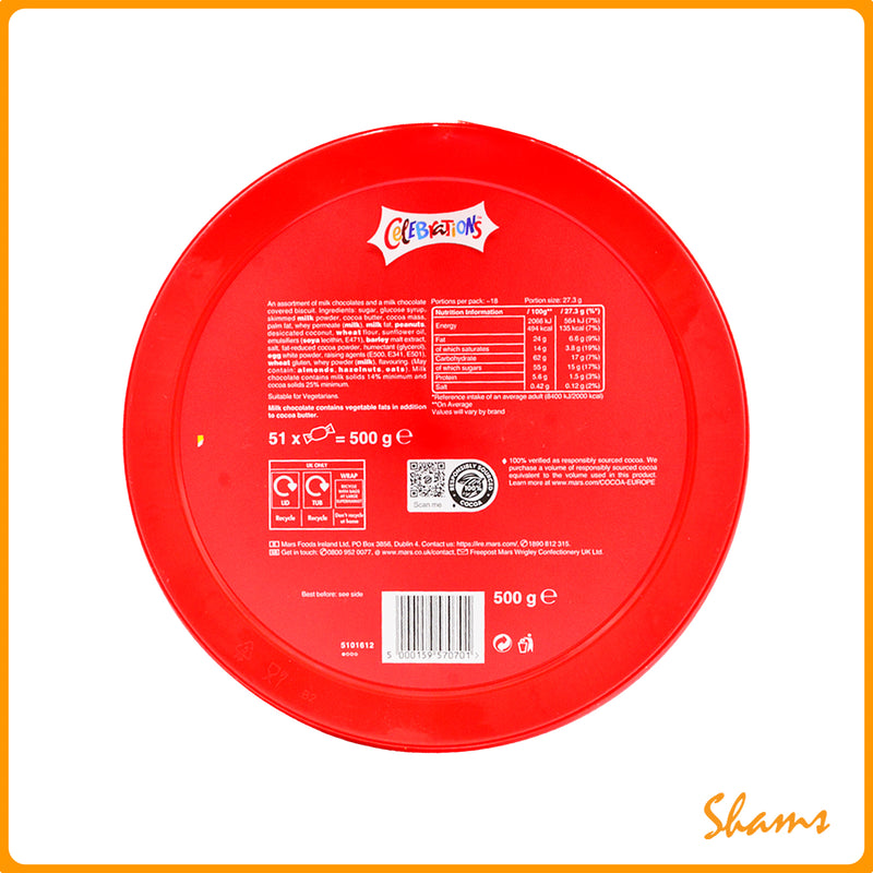 Celebrations Tub 500g