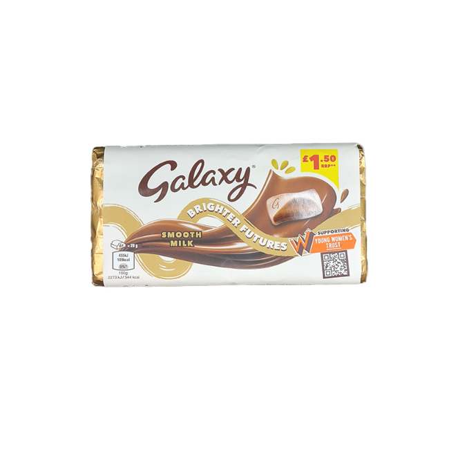 Galaxy Smooth Milk Chocolate Block 100g