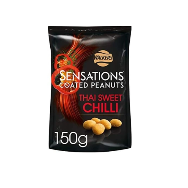 Walkers Sensations Coated Peanut Thai Sweet Chilli 150g