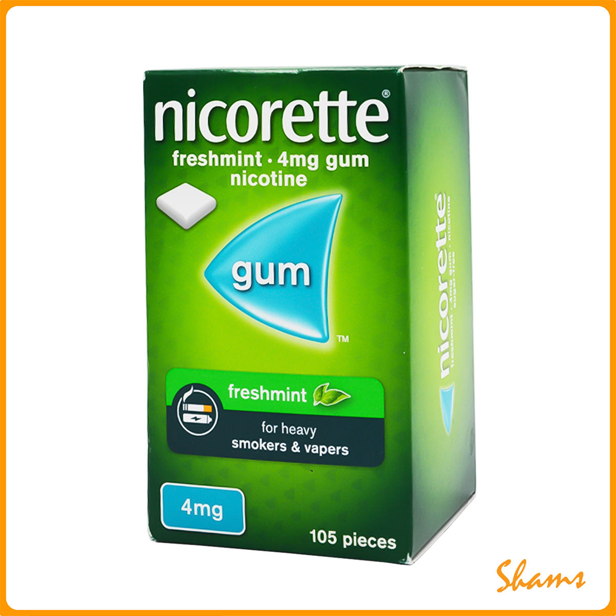 Nicorette freshmint 4mg gum 105 pcs