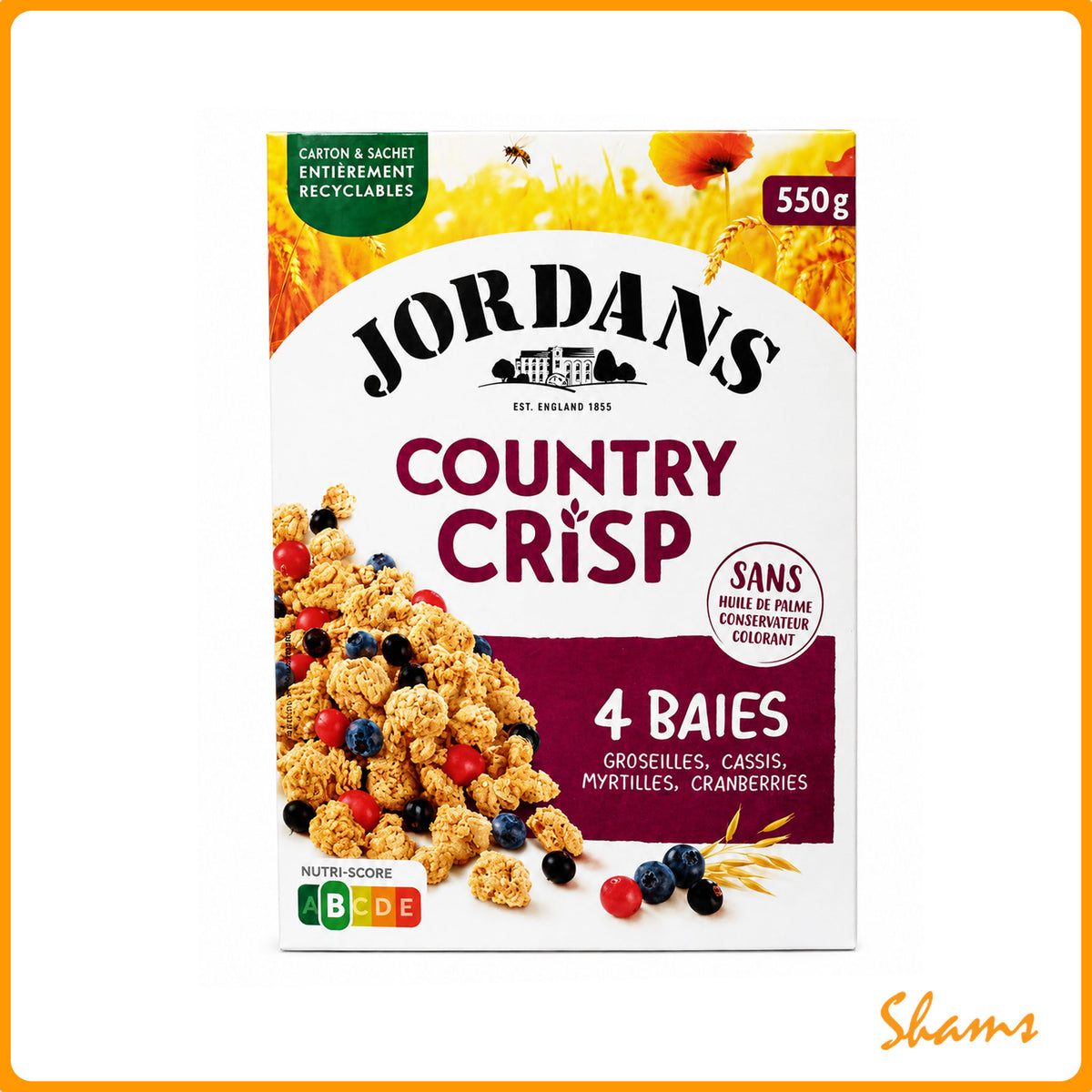 Jordans Country Crisp 4 Berries 550g