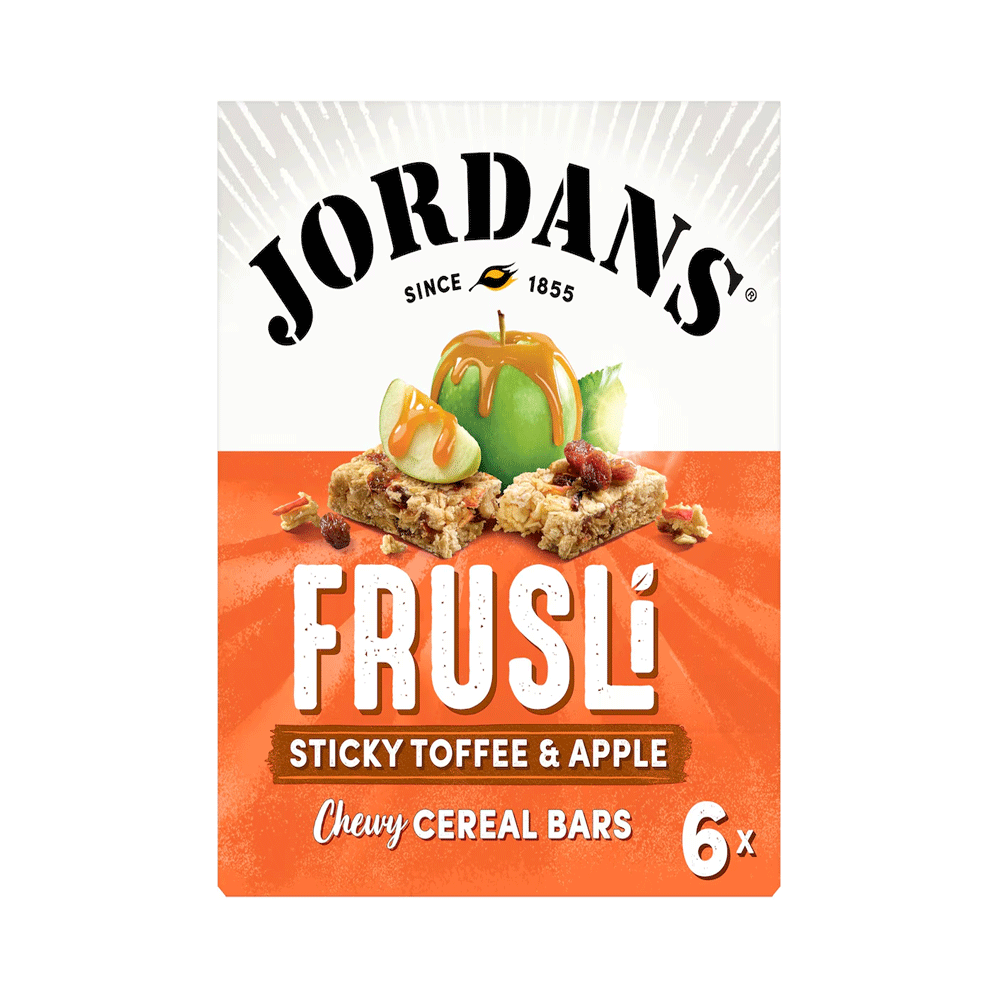 Jordans Frusli Sticky Toffee & Apple 6x30g