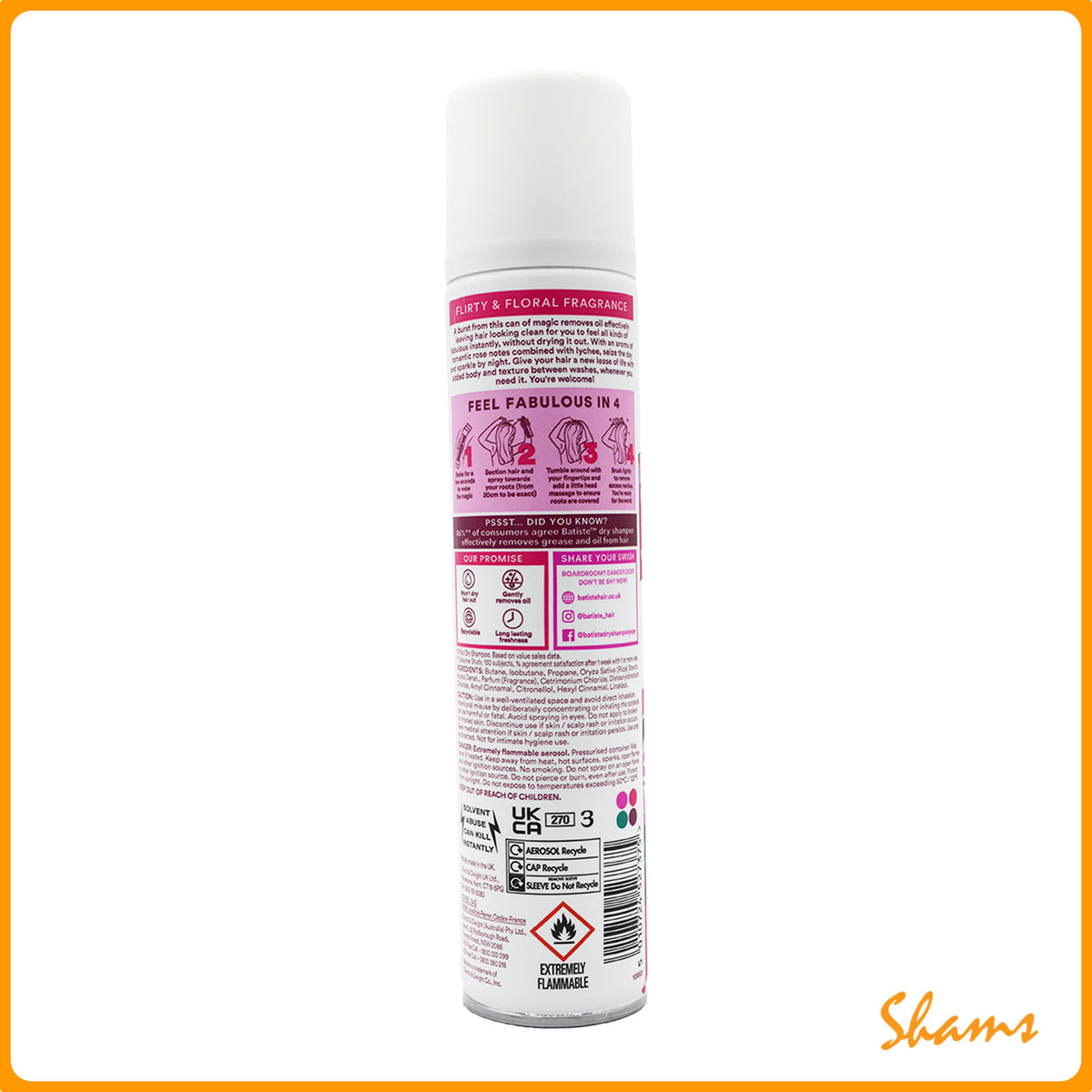 Batiste Blush Dry Shampoo 200ml