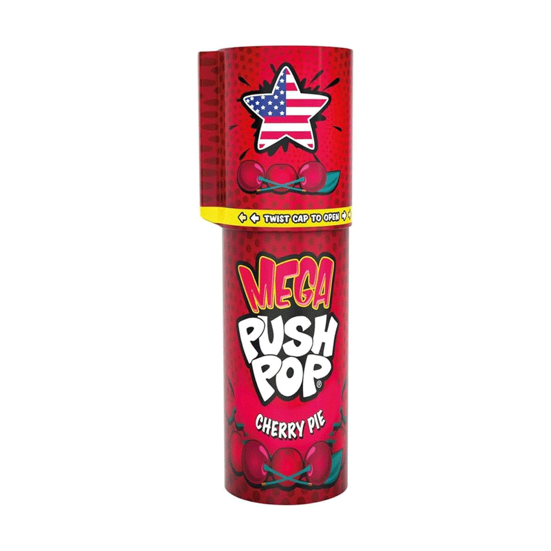 Mega Push Pop Cherry 30g