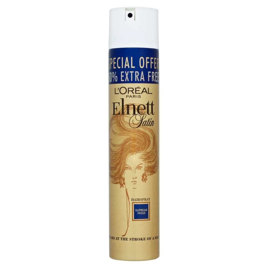 Loreal Elnett Satin Supreme Hold Hair Spray 300ml - Shams Shopping Centre Loreal  