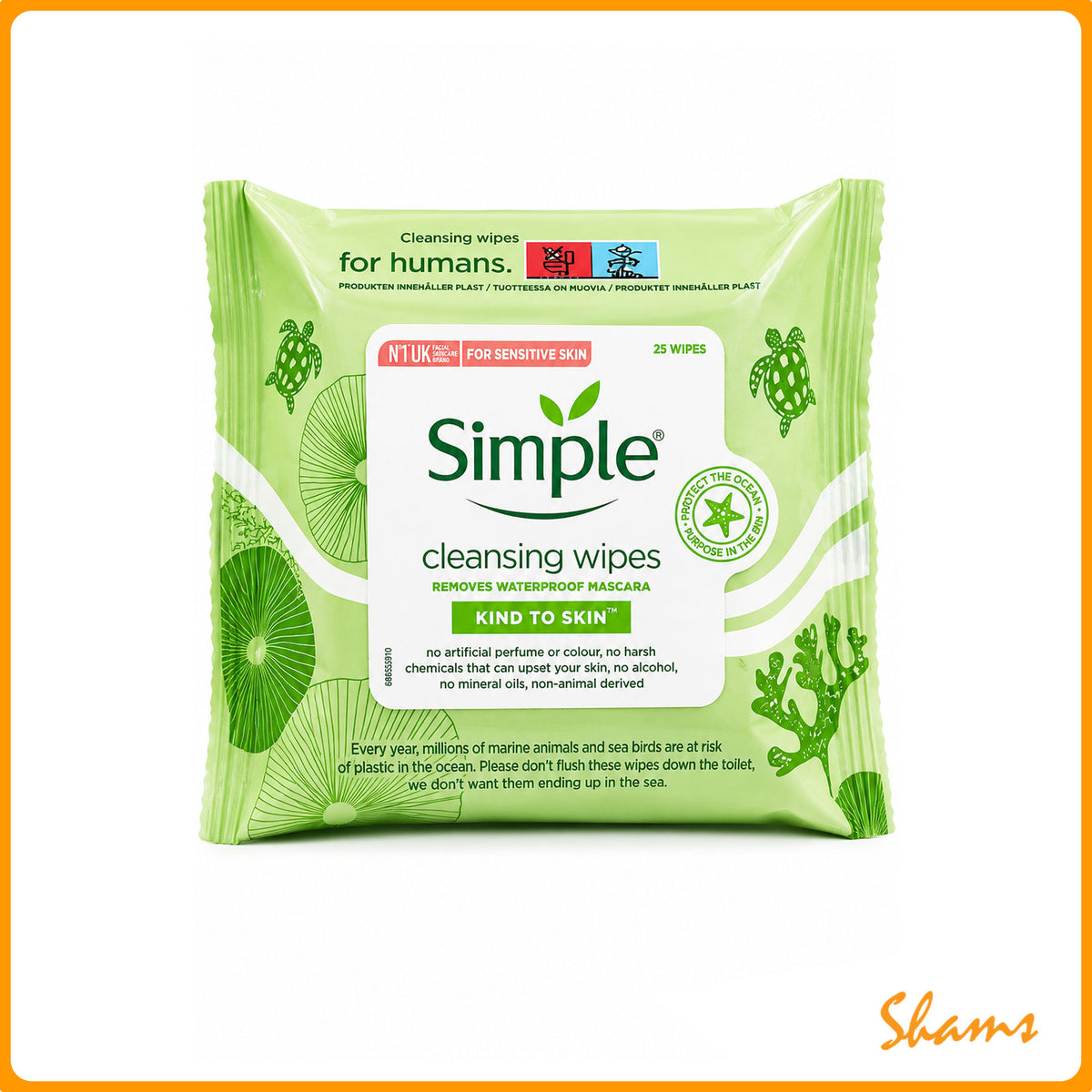Simple Cleansing Facial Wipes 25pcs