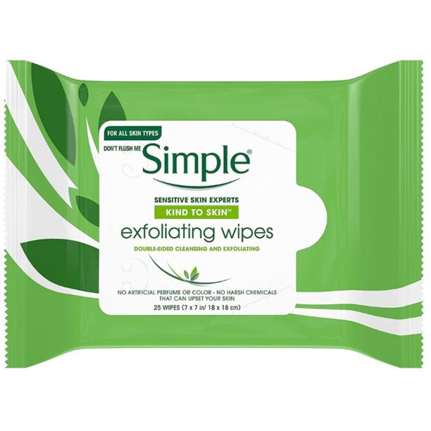 Simple Exfoliating Wipes 25pcs