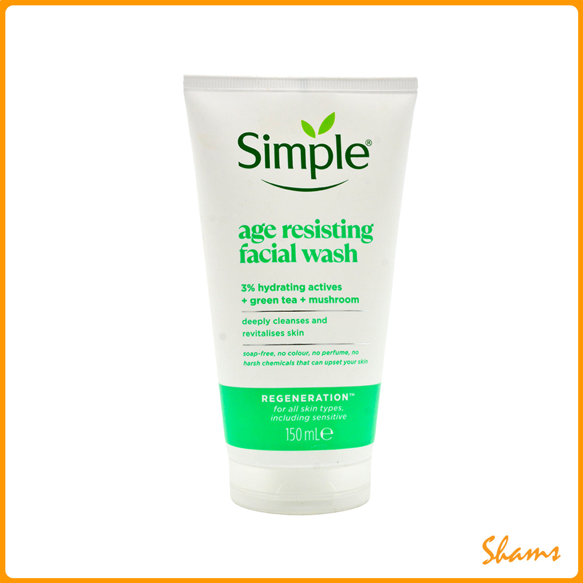 Simple Regeneration Age Resisting Facial Wash 150ml