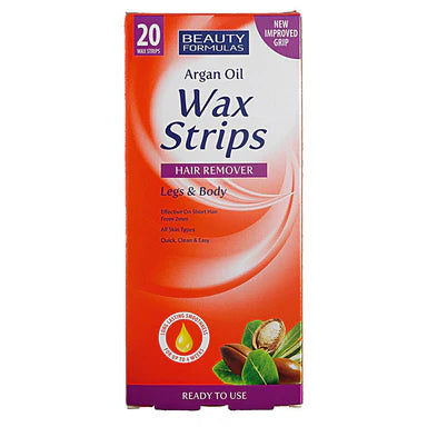 Beauty Formula Argan Oil Wax Strips Legs & Body 20