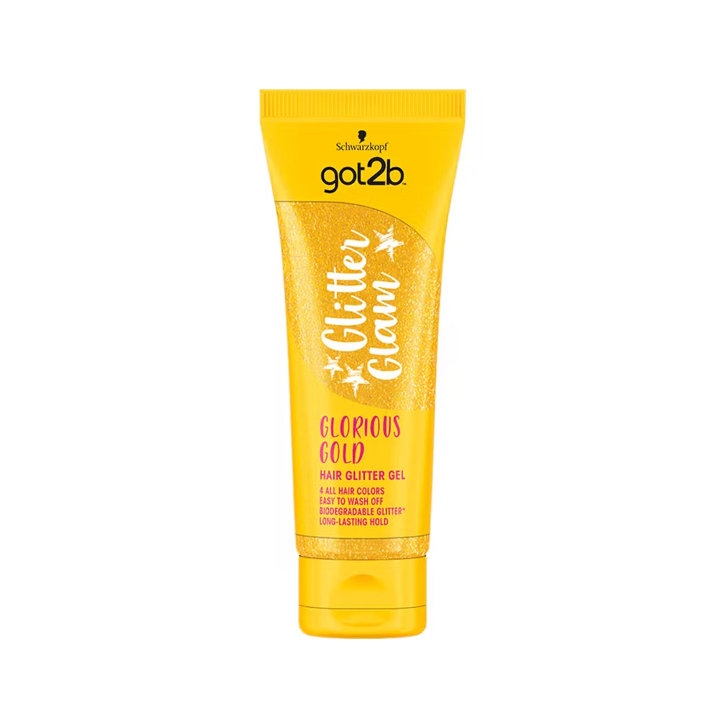 Schwarzkopf Got2b Glitter Glam Gold Colour Hair Glitter Gel 50ml - Shams Shopping Centre Schwarzkoff  