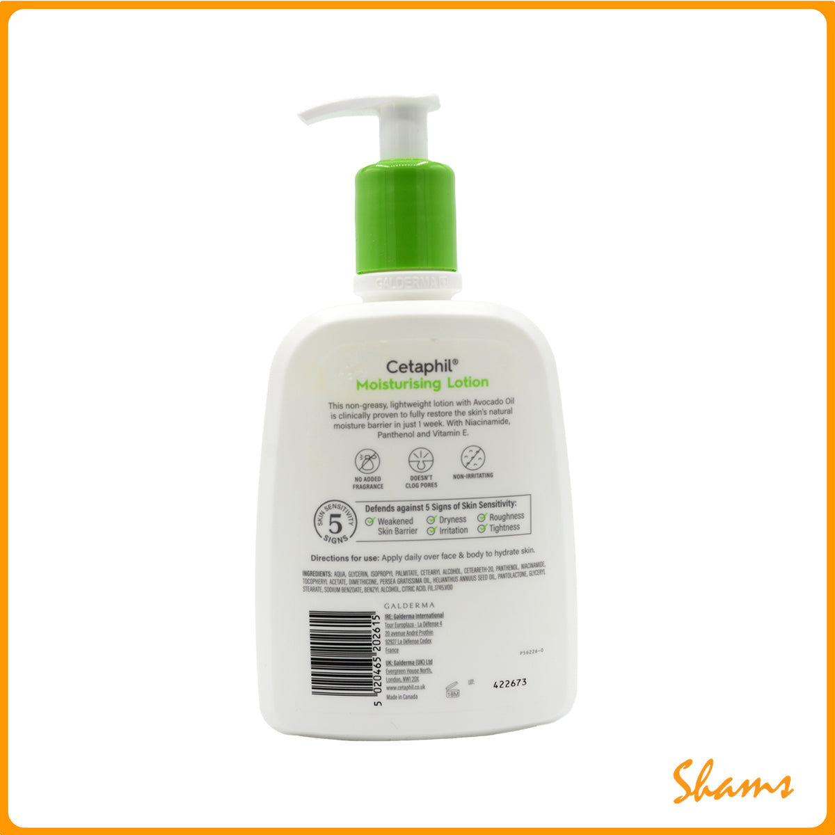 Cetaphil Moisturizing Lotion Normal to Dry Sensitive Skin 473ml
