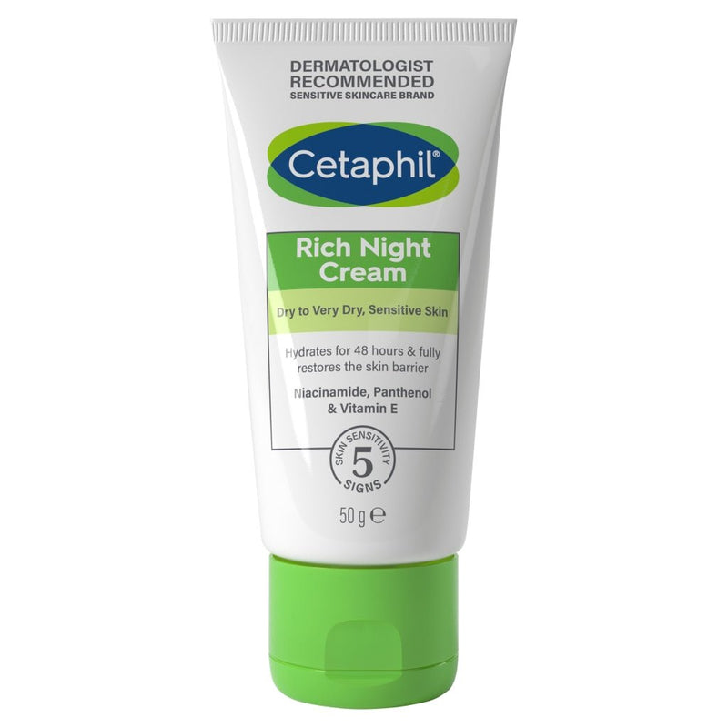Cetaphil Rich Night Dry To Very Dry Skin Cream 50g