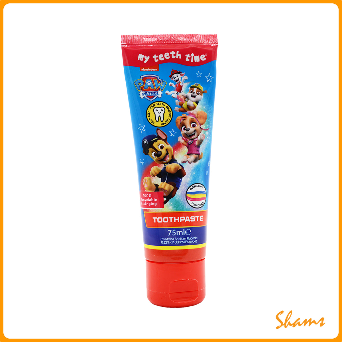 Paw Patrol Bubblegum Toothpaste For Children 75ml