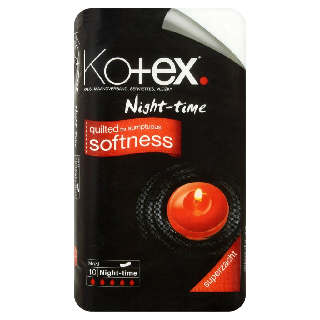 Kotex Maxi Night-Time 10pcs - Shams Shopping Centre Kotex  