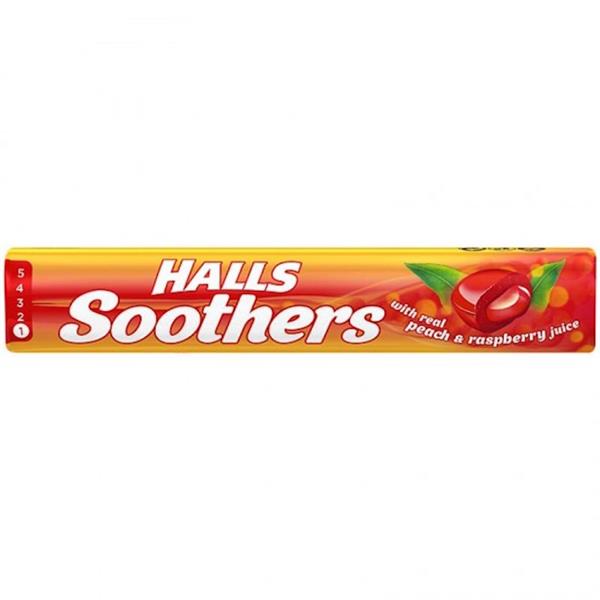 Halls Soothers Peach & Raspberry Flavour 45g
