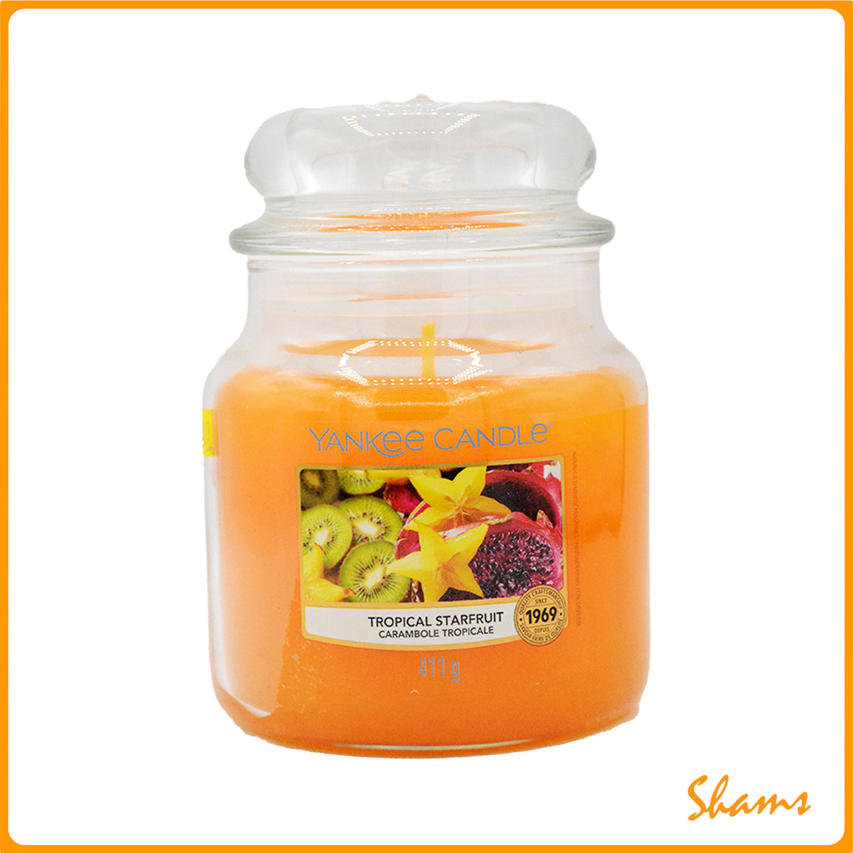 Yankee Tropical Starfruit Candle 411g
