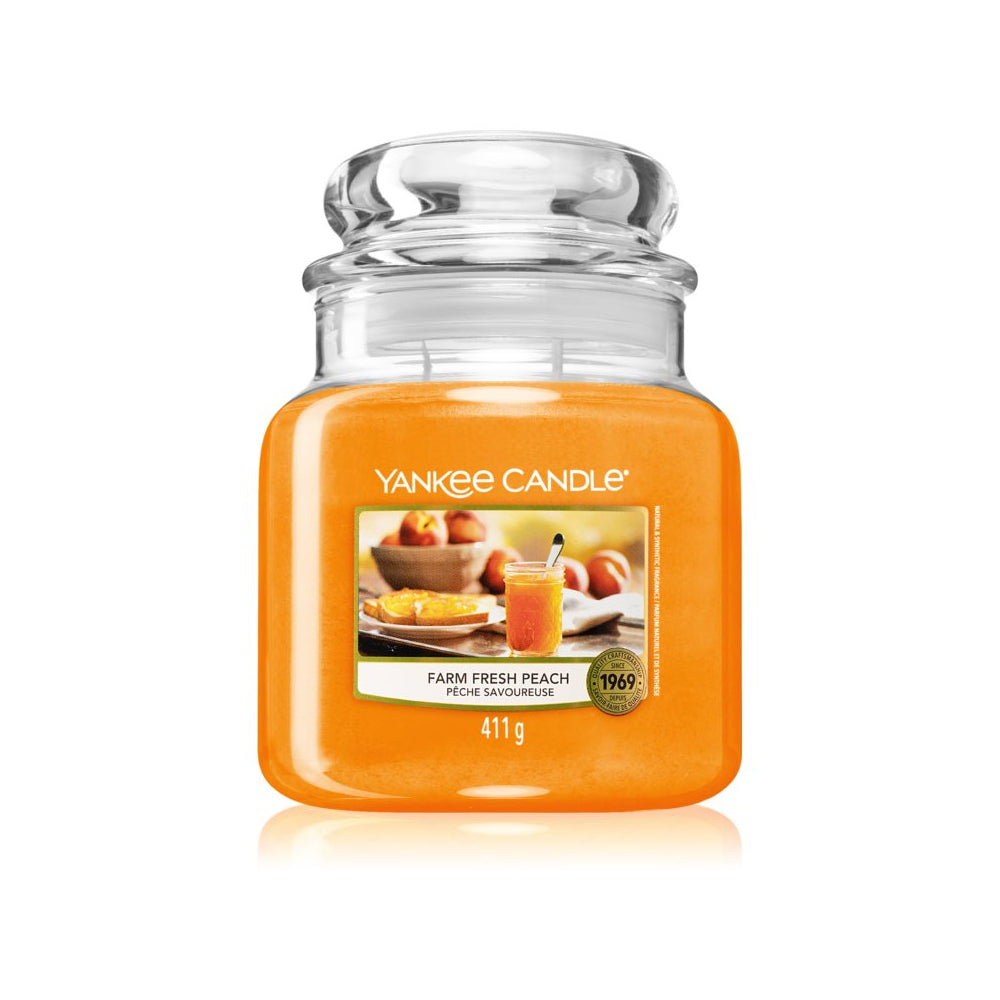 Yankee Farm Fresh Peach Candle 411g - Shams Shopping Centre Yankee  