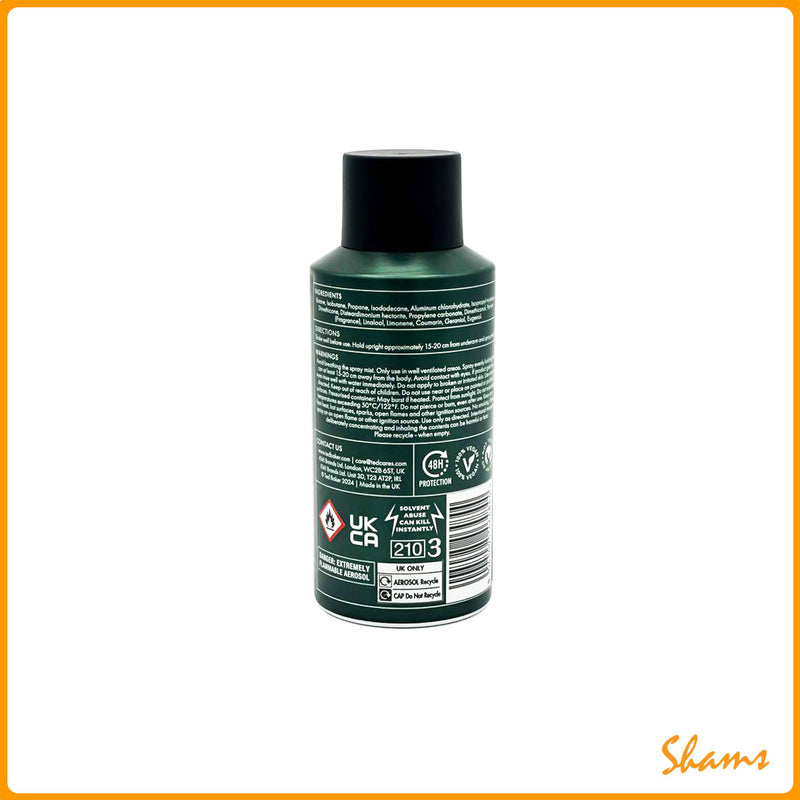 Ted Baker Patchouli & Black Amber Antiperspirant Body Spray 150ml