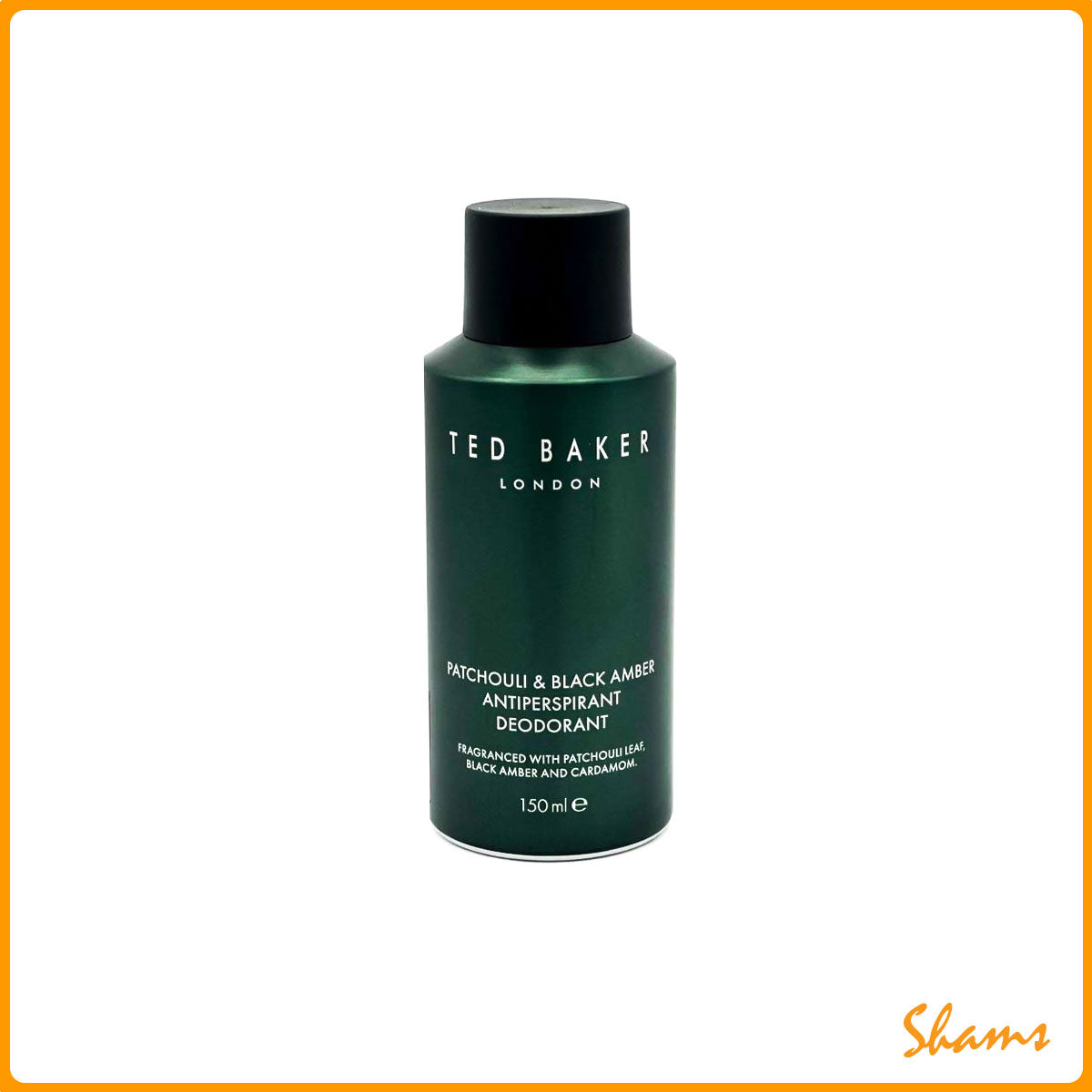 Ted Baker Patchouli & Black Amber Antiperspirant Body Spray 150ml