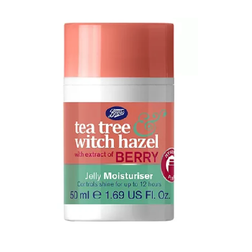 Boots Tea Tree Witch Hazal Berry Jelly Moisturiser 50ml - Shams Shopping Centre Boots  