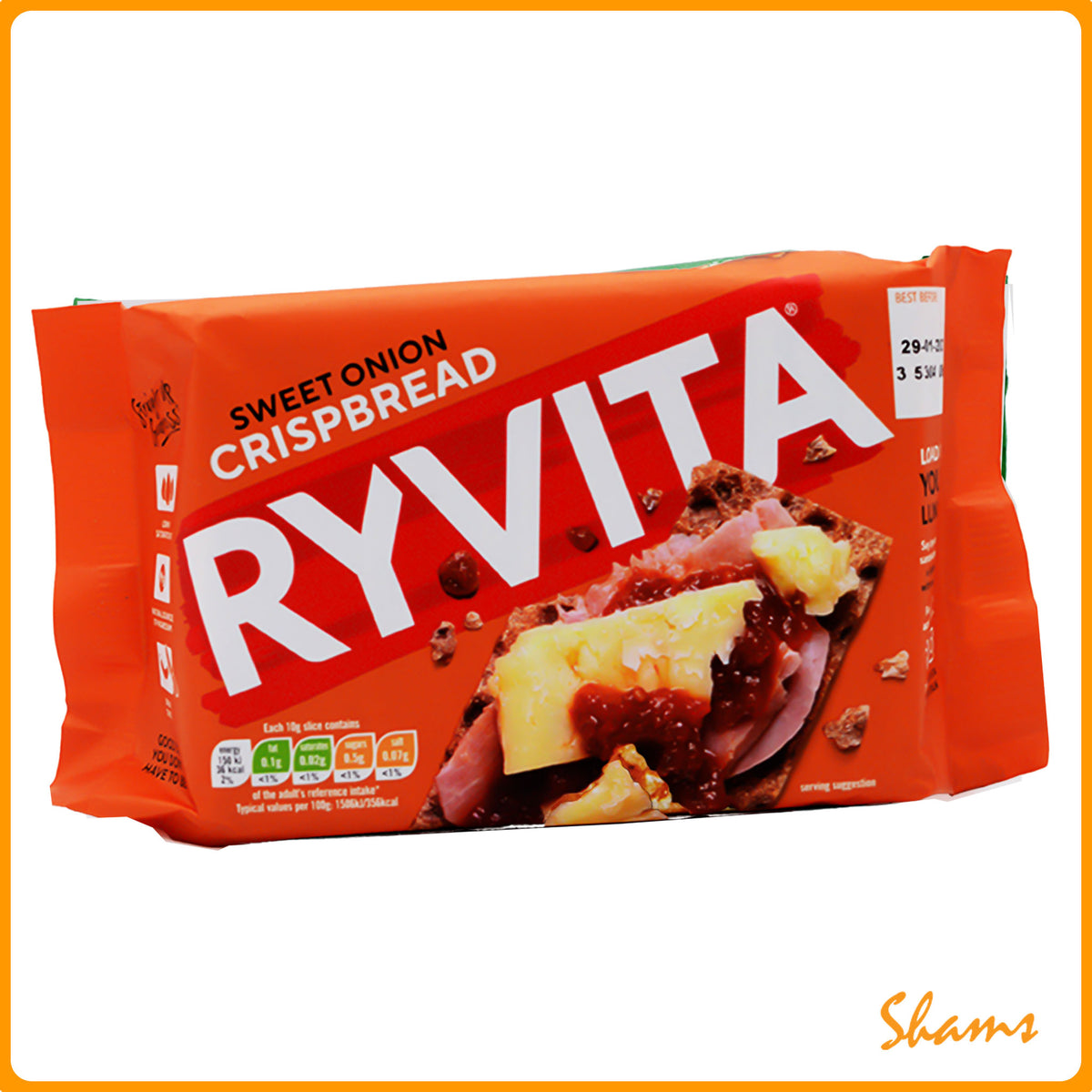 Ryvita Sweet Onion Crunchy Rye Breads 200g