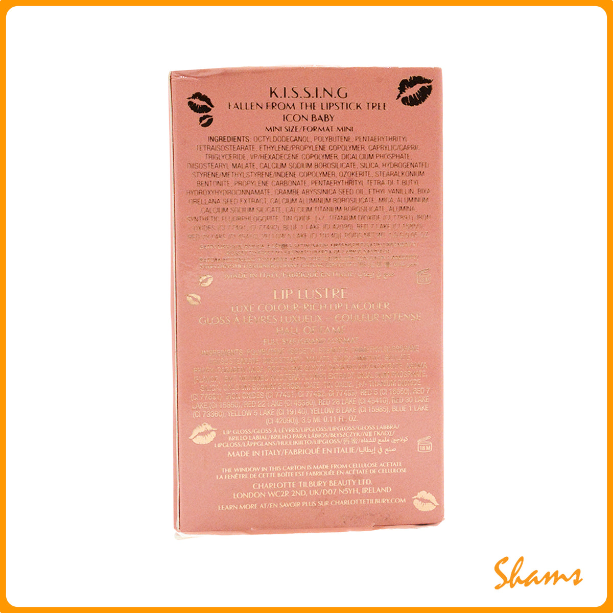 Charlotte Tilbury K.I.S.S.I.N.G Baby Fresh Pink Lipstick and Lip Gloss Duos