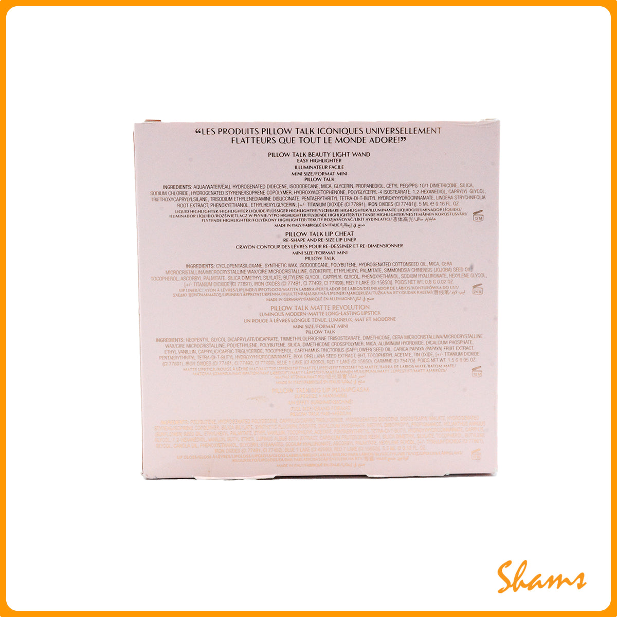 Charlotte Tilbury Pillow Talk Iconic Lip & Cheek Secrets Set 4'S