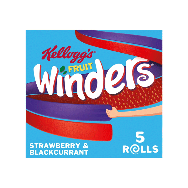 Kellogg's Fruit Winders Doubles Strawberry & Blackcurrant 5x17g