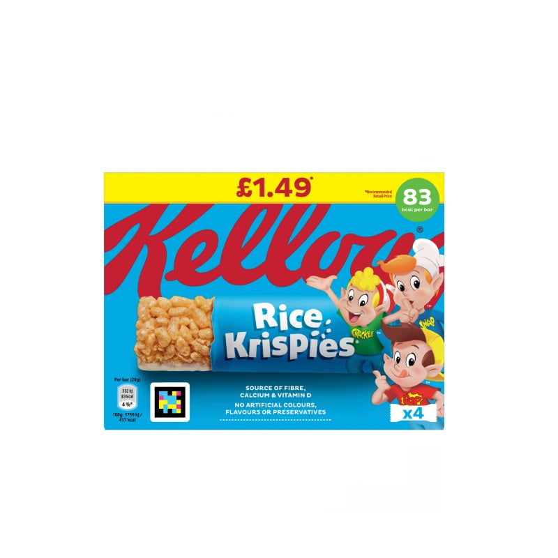 Kelloggs Rice Krispies Squares 4 x 20g