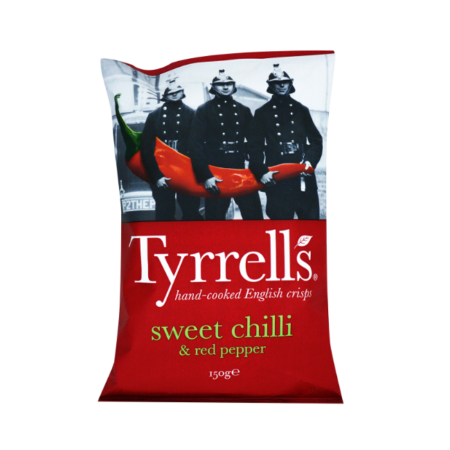 Tyrrells Sweet Chilli & Red Pepper Chips 150g