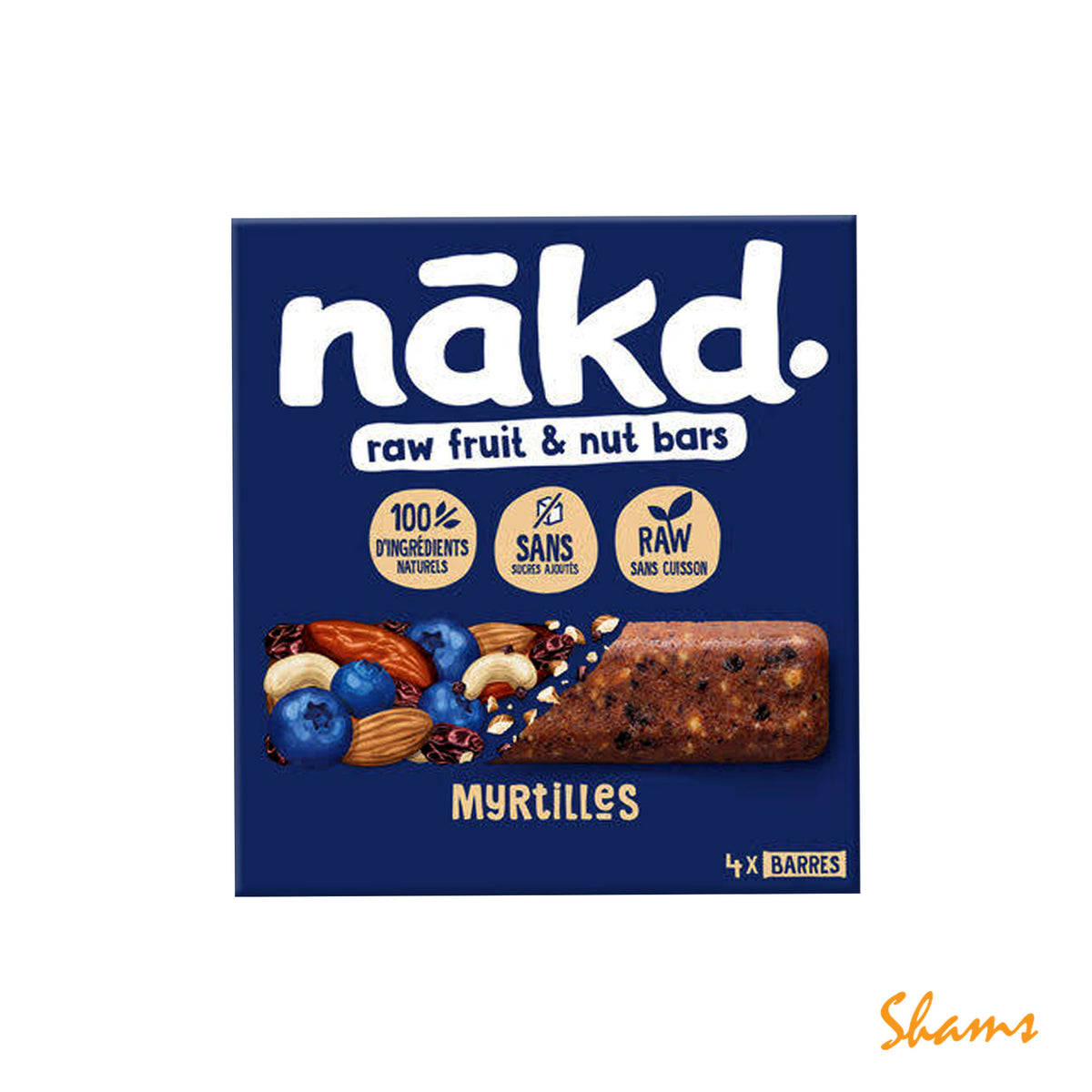 Naked Muffin Raw Bars Raw Fruit Bars and Nuts 4 x 35g