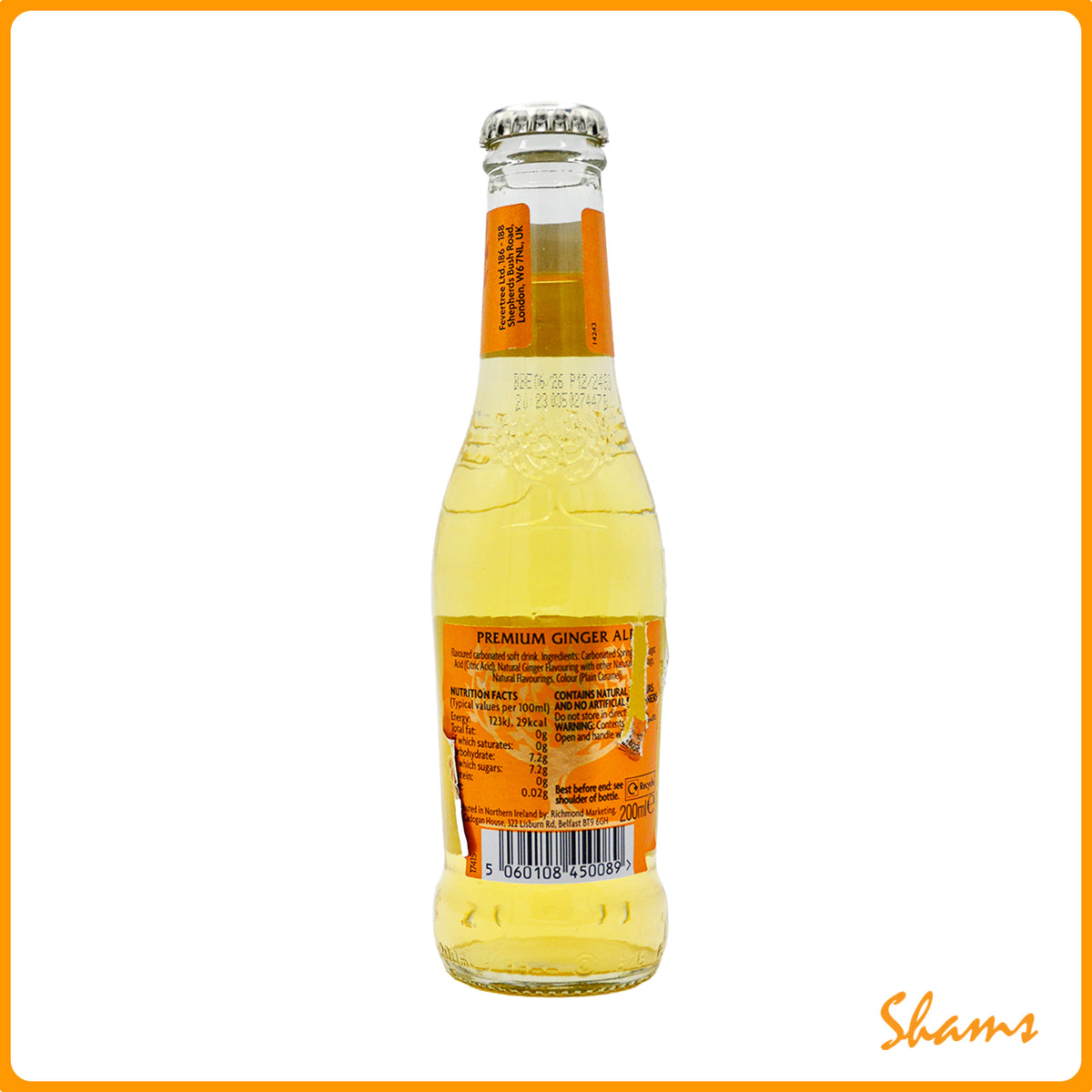 Fever Tree Ginger Ale 200ml