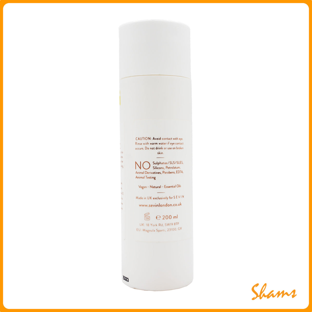 Sevin London Porcelain White Shampoo & Shower Gel 200ml