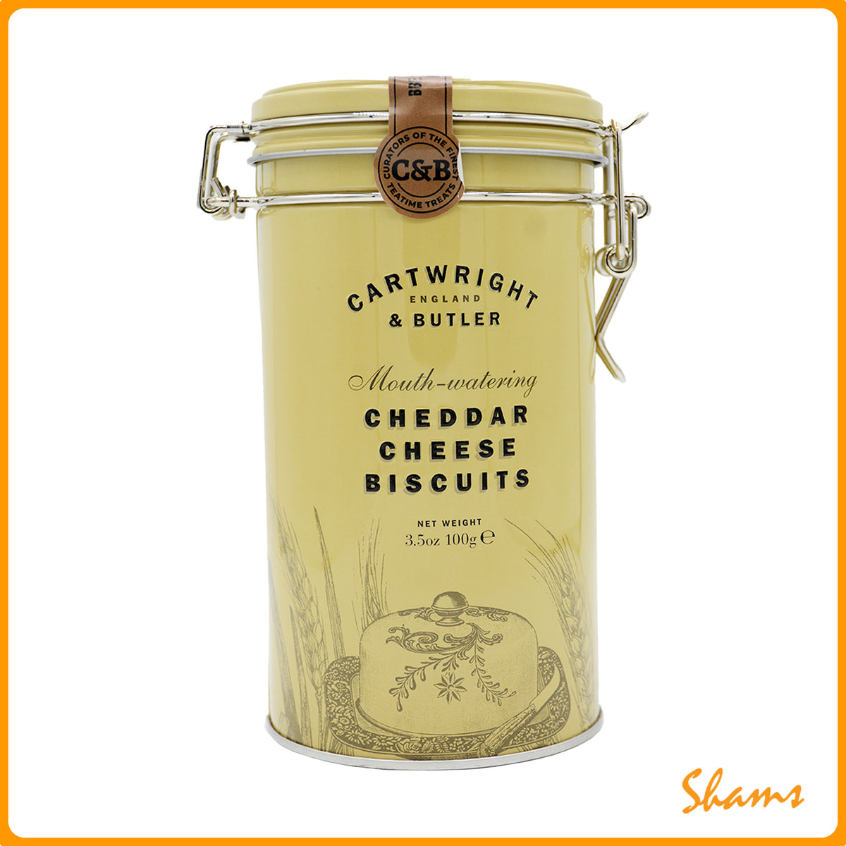 Cartwright & Butler Cheddar Cheese Biscuits In Tin 100g
