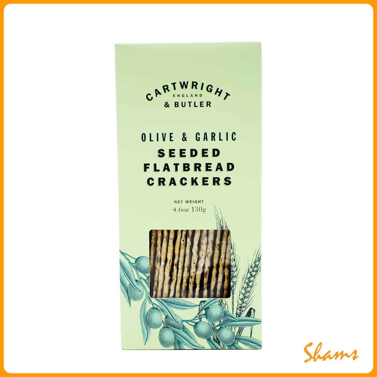 Cartwright & Butler Olive and Garlic Flatbread 130g