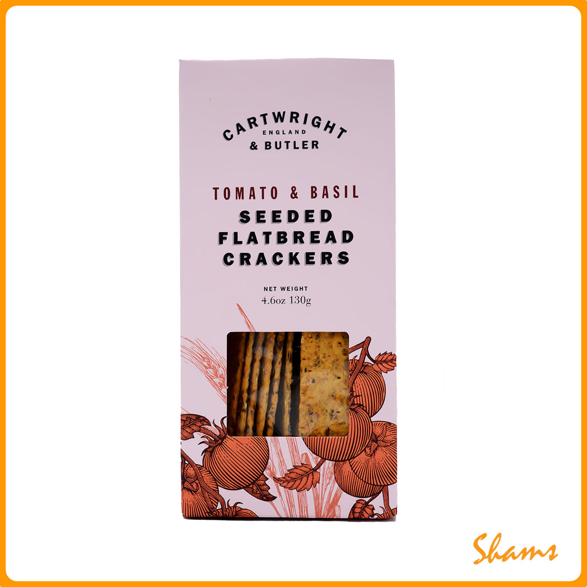 Cartwright & Butler Tomato and Basil Flatbread 130g
