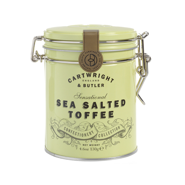 Cartwright & Butler Sea Salted Toffees in tin 130g