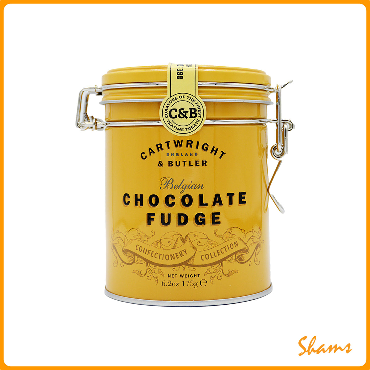 Cartwright and Butler Belgian Chocolate Fudge in Tin 175g