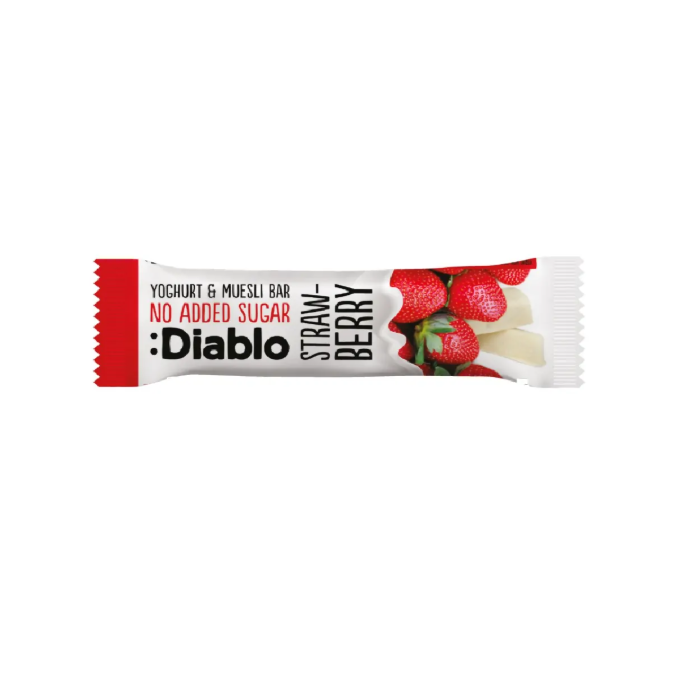 Diablo No Added Sugar Strawberry Yogurt & Muesli 30g