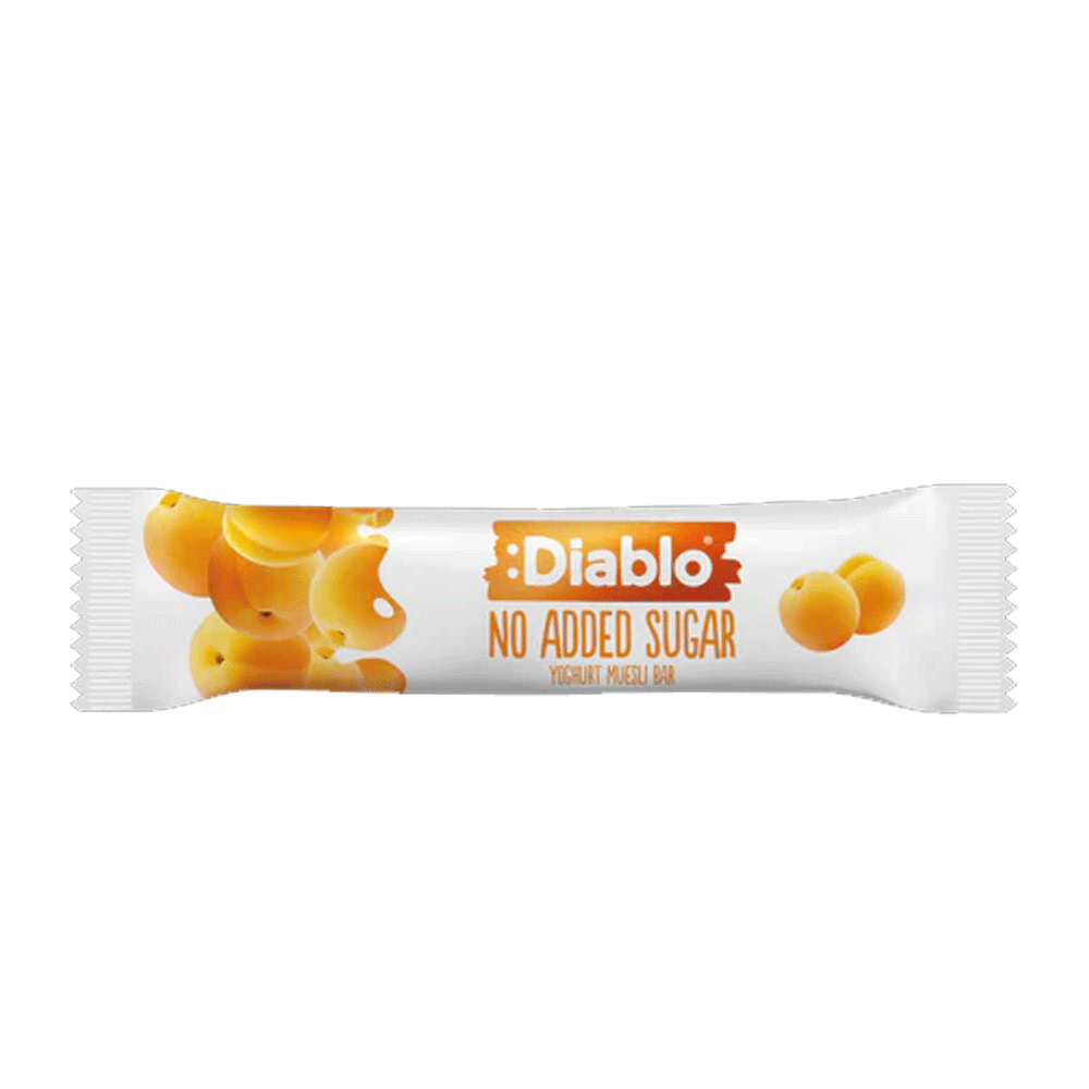 Diablo No Added Sugar Yogurt & Muesli Apricot Bar 30g