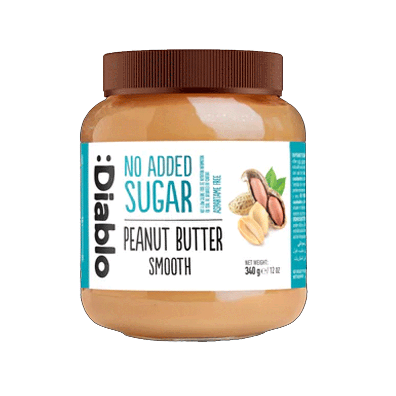 Diablo No Added Sugar Smooth Peanut Butter 340g