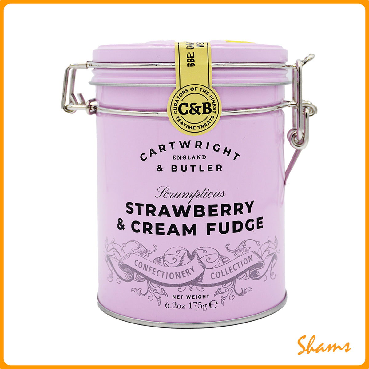 Cartwright & Butler Strawberry & Cream Classic Butter Fudge 175g