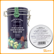 Pistachio Shortbread Rounds Tin 200g