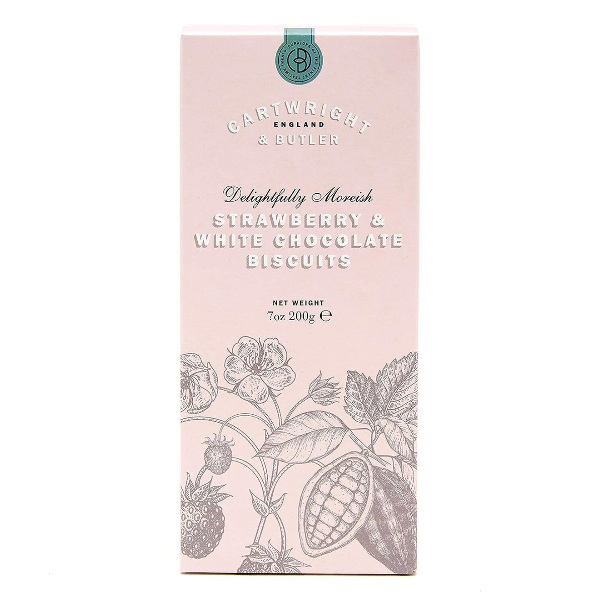 Cartwright & Butler Strawberry & White Chocolate Biscuits in Carton 200g - Shams Shopping Centre Cartwright & Butler  