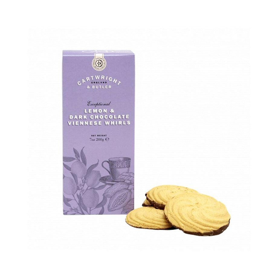 Cartwright & Butler Lemon & Dark Chocolate Viennese Whirls  200g - Shams Shopping Centre Cartwright & Butler  