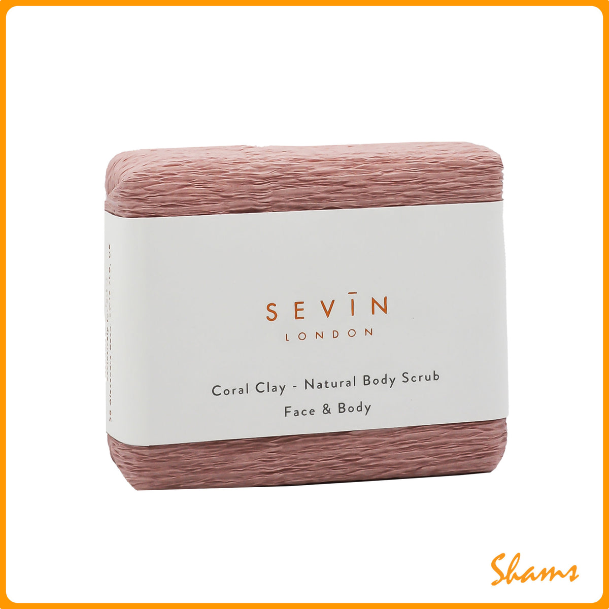 Sevin London Coral Clay Body Scrub Bar 120g