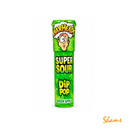 Warheads Super Sour Dip Pop Green Apple 20g
