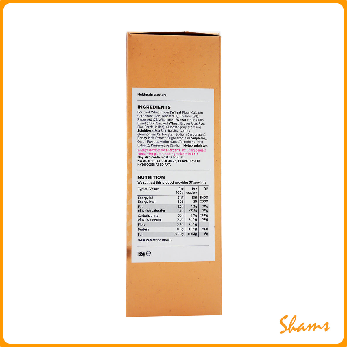 Asda Multigrain Crackers 185g
